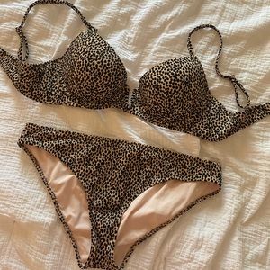 Target Cheetah Animal Print Padded Bikini